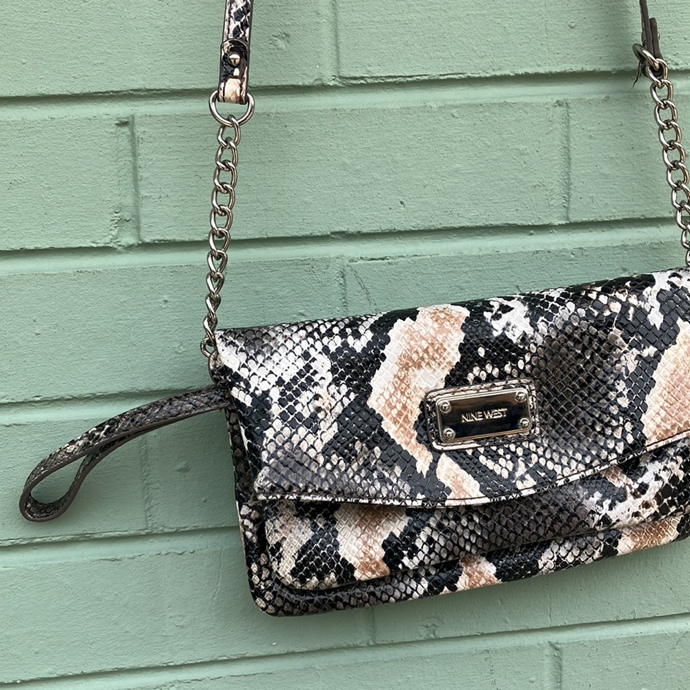 Nine West Small Python Print Mini Bag - image 4